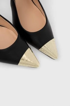 Γυναικεία Τακούνια Δερμάτινες γόβες Guess Aleksa μαύρο -Guess Κατάστημα unnamed file 1066