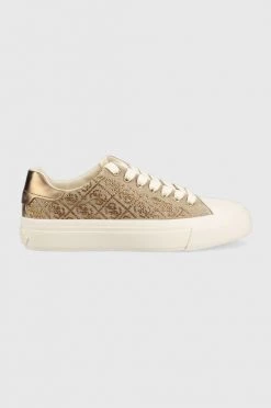 Γυναικεία Χαμηλά Πάνινα παπούτσια Guess Jianaa μπεζ