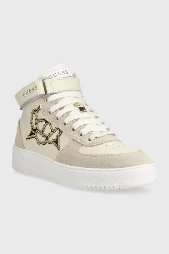 Γυναικεία Sneakers Δερμάτινα αθλητικά παπούτσια Guess Vyves μπεζ 4 Γυναικεία Sneakers Δερμάτινα αθλητικά παπούτσια Guess Vyves μπεζ - Image 2
