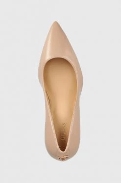 Γυναικεία Χαμηλά τακούνια Δερμάτινα γοβάκια Guess Bettey μπεζ -Guess Κατάστημα unnamed file 1179