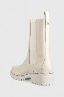 Γυναικεία Μποτάκια Δερμάτινες μπότες τσέλσι Guess γυναικείες, χρώμα: μπεζ -Guess Κατάστημα unnamed file 139