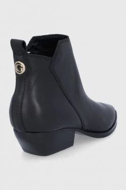 Γυναικεία Μποτάκια Δερμάτινες μπότες Guess χρώμα: μαύρο -Guess Κατάστημα unnamed file 1405