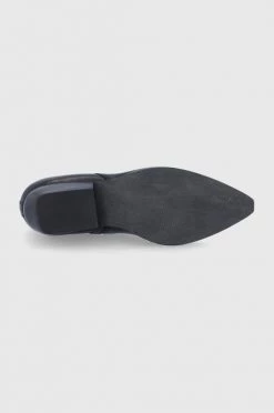 Γυναικεία Μποτάκια Δερμάτινες μπότες Guess χρώμα: μαύρο -Guess Κατάστημα unnamed file 1407