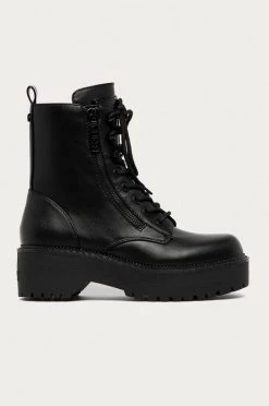 Γυναικεία Guess Jeans - Μποτάκια εργασίας μαύρο