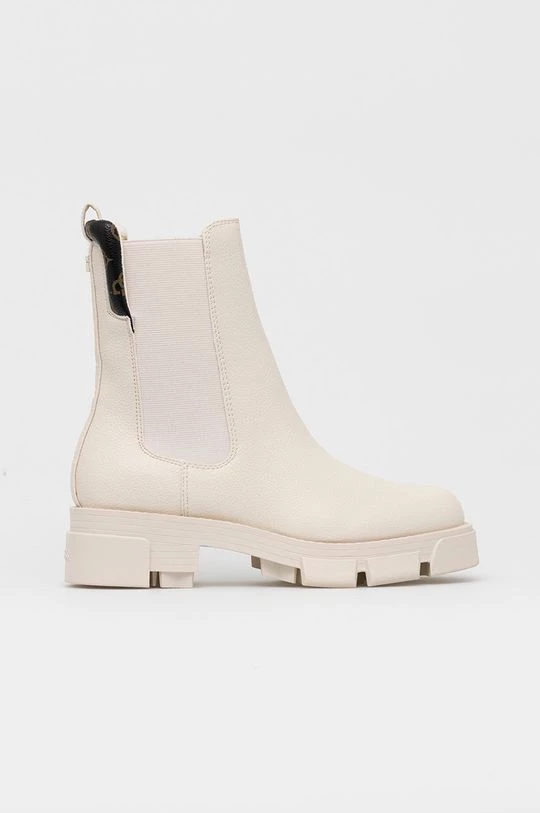 Γυναικεία Μποτάκια Μπότες τσέλσι Guess Madla μπεζ 3 Γυναικεία Μποτάκια Μπότες τσέλσι Guess Madla μπεζ