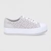 Γυναικεία Sneakers Δερμάτινα παπούτσια Guess γκρι