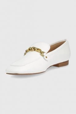 Γυναικεία Μοκασίνια Δερμάτινα μοκασίνια Guess Marta άσπρο -Guess Κατάστημα unnamed file 1771