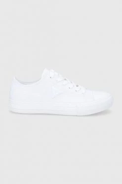 Γυναικεία Χαμηλά Πάνινα παπούτσια Guess Pranze χρώμα: άσπρο