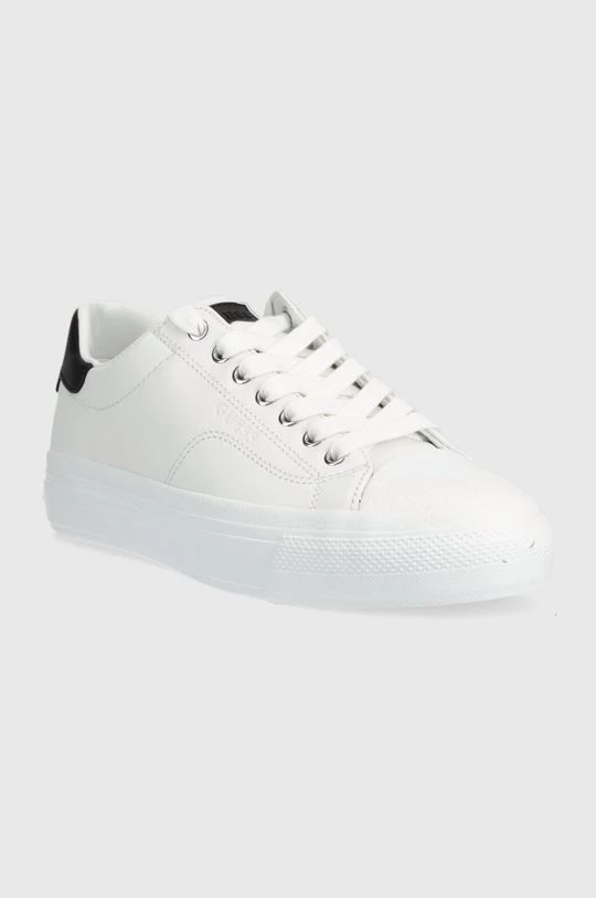 Γυναικεία Sneakers Δερμάτινα αθλητικά παπούτσια Guess Jianaa άσπρο 4 Γυναικεία Sneakers Δερμάτινα αθλητικά παπούτσια Guess Jianaa άσπρο - Image 2
