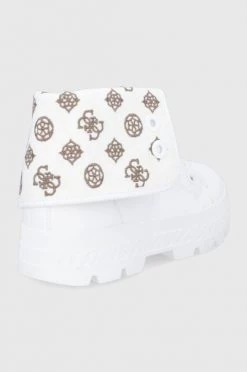 Γυναικεία Μποτάκια Πάνινα παπούτσια Guess χρώμα: άσπρο -Guess Κατάστημα unnamed file 1878
