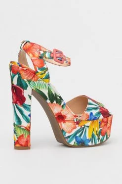 Γυναικεία Πέδιλα με τακούνι Σανδάλια Guess Garza πολύχρωμο -Guess Κατάστημα unnamed file 1923