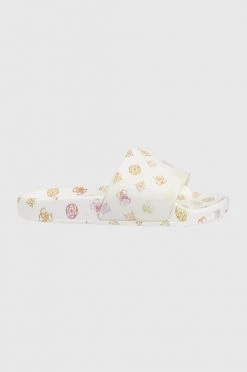 Γυναικεία Σαγιονάρες Παντόφλες Guess χρώμα: άσπρο