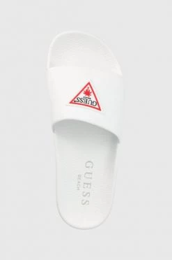 Γυναικεία Σαγιονάρες Παντόφλες Guess χρώμα: άσπρο -Guess Κατάστημα unnamed file 1933