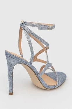 Γυναικεία Πέδιλα με τακούνι Σανδάλια Guess Fennela ασημί -Guess Κατάστημα unnamed file 1955