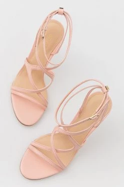 Γυναικεία Πέδιλα με τακούνι Δερμάτινα σανδάλια Guess Fennela πορτοκαλί -Guess Κατάστημα unnamed file 1960