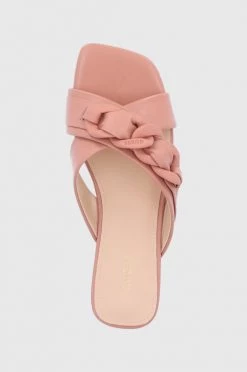 Γυναικεία Σαγιονάρες Δερμάτινες παντόφλες Guess Sameya χρώμα: ροζ -Guess Κατάστημα unnamed file 1968