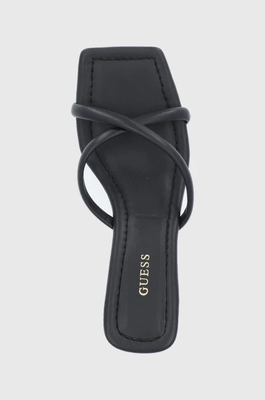 Γυναικεία Σαγιονάρες Δερμάτινες παντόφλες Guess Beinna χρώμα: μαύρο 6 Γυναικεία Σαγιονάρες Δερμάτινες παντόφλες Guess Beinna χρώμα: μαύρο - Image 4