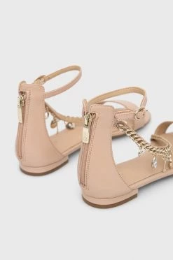 Γυναικεία Σανδάλια Δερμάτινα σανδάλια Guess Radhika χρώμα: μπεζ -Guess Κατάστημα unnamed file 1995