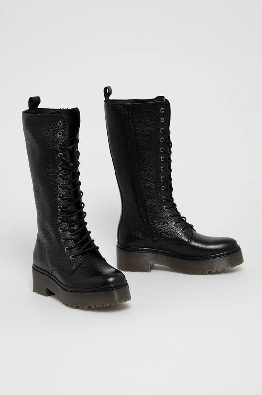 Γυναικεία Μποτάκια Δερμάτινα Workers Guess χρώμα: μαύρο 4 Γυναικεία Μποτάκια Δερμάτινα Workers Guess χρώμα: μαύρο - Image 2