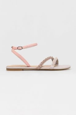 Γυναικεία Σανδάλια Guess Teagin χρώμα: μπεζ