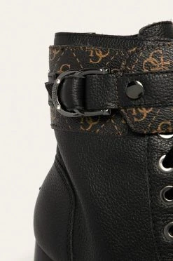 Γυναικεία Μποτάκια Guess Jeans - Δερμάτινες μπότες καφέ -Guess Κατάστημα unnamed file 2274