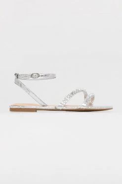 Γυναικεία Σανδάλια Guess Teagin ασημί