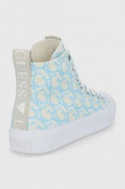 Γυναικεία Ψηλά Πάνινα παπούτσια Guess χρώμα: τιρκουάζ -Guess Κατάστημα unnamed file 2320