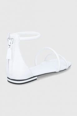 Γυναικεία Σανδάλια Δερμάτινα σανδάλια Guess Sabelle χρώμα: άσπρο -Guess Κατάστημα unnamed file 2325