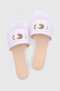 Γυναικεία Σαγιονάρες Παντόφλες Guess Tashia χρώμα: μοβ -Guess Κατάστημα unnamed file 2397