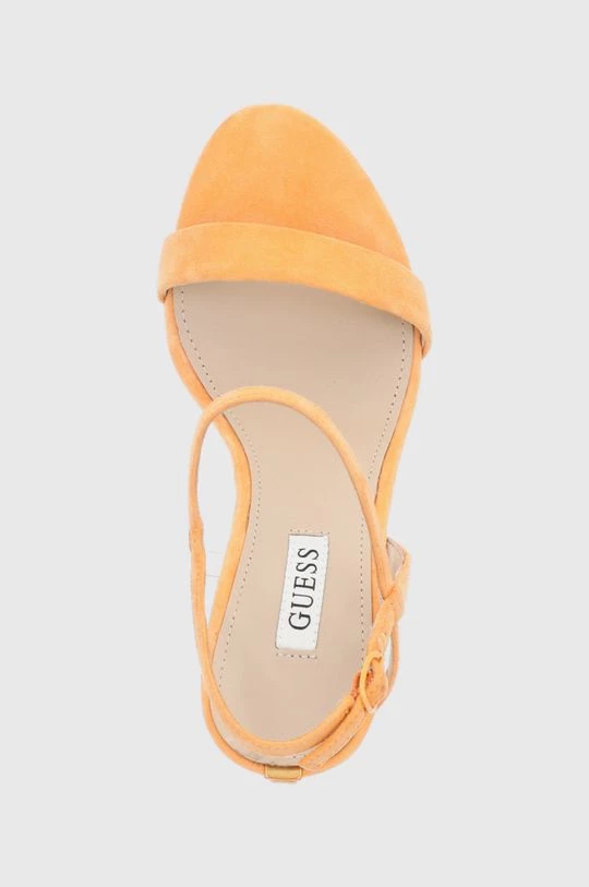 Γυναικεία Πέδιλα με τακούνι Σανδάλια σουέτ Guess πορτοκαλί 6 Γυναικεία Πέδιλα με τακούνι Σανδάλια σουέτ Guess πορτοκαλί - Image 4