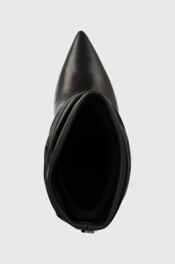 Γυναικεία Μποτάκια Δερμάτινες μπότες Guess Sabrea χρώμα: μαύρο -Guess Κατάστημα unnamed file 327