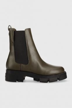 Γυναικεία Μποτάκια Μπότες τσέλσι Guess Madla πράσινο