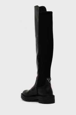 Γυναικεία Μπότες Δερμάτινες μπότες Guess Carmen χρώμα: μαύρο -Guess Κατάστημα unnamed file 552