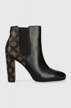 Γυναικεία Μποτάκια Μπότες τσέλσι Guess Rico μαύρο