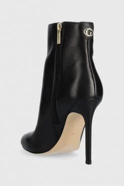 Γυναικεία Μποτάκια Δερμάτινες μπότες Guess Reddi χρώμα: μαύρο -Guess Κατάστημα unnamed file 585