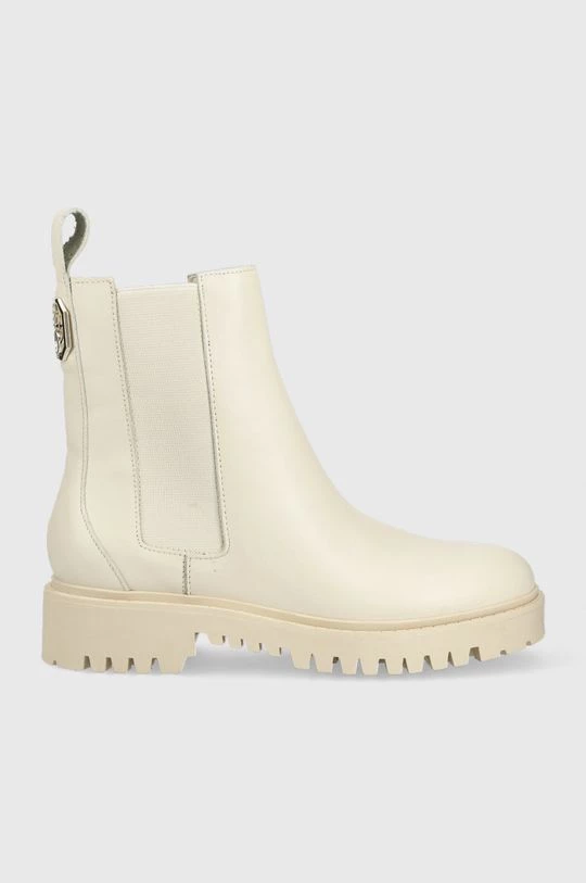 Γυναικεία Μποτάκια Δερμάτινες μπότες τσέλσι Guess Oakess χρώμα: μπεζ 3 Γυναικεία Μποτάκια Δερμάτινες μπότες τσέλσι Guess Oakess χρώμα: μπεζ