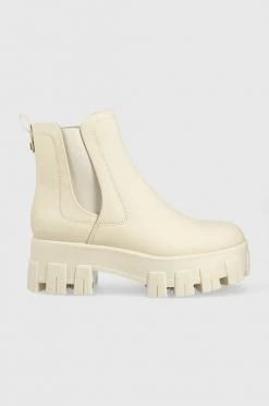 Γυναικεία Μποτάκια Μπότες τσέλσι Guess Vaeda μπεζ