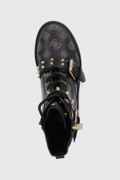 Γυναικεία Μποτάκια εργασίας Guess χρώμα: καφέ -Guess Κατάστημα unnamed file 818