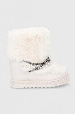 Γυναικεία Μπότες χιονιού Guess κρεμ