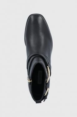 Γυναικεία Μποτάκια Δερμάτινες μπότες Guess χρώμα: μαύρο -Guess Κατάστημα unnamed file 946