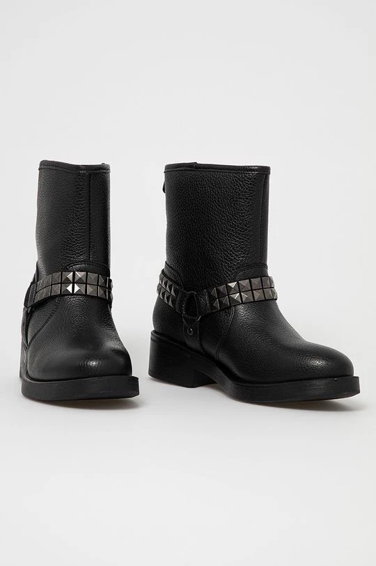 Γυναικεία Μποτάκια Δερμάτινες μπότες Guess χρώμα: μαύρο 4 Γυναικεία Μποτάκια Δερμάτινες μπότες Guess χρώμα: μαύρο - Image 2