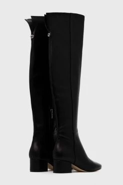 Γυναικεία Μπότες Δερμάτινες μπότες Guess Sacha χρώμα: μαύρο -Guess Κατάστημα unnamed file 976